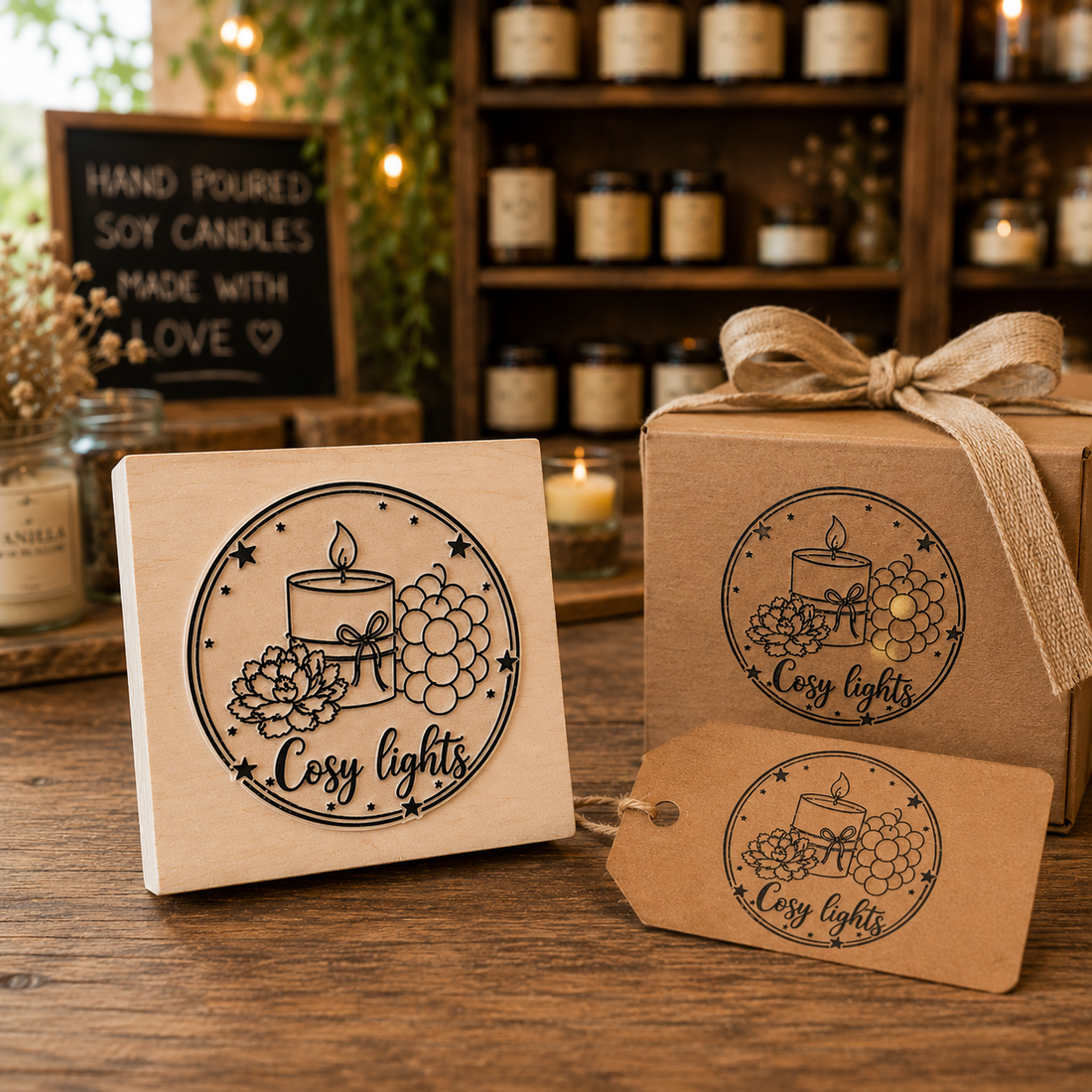 Big Custom Stamp for Candle Business | Logo Stamp – StampMyMark®