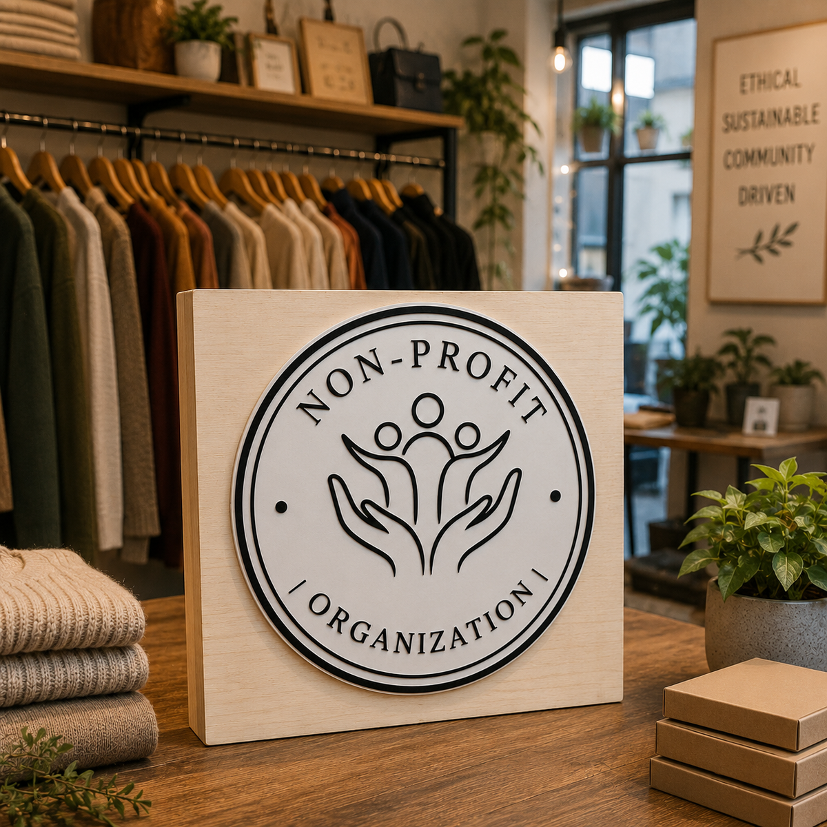 Big Custom Stamp for Non-Profit Organization | Logo Stamp – StampMyMark®