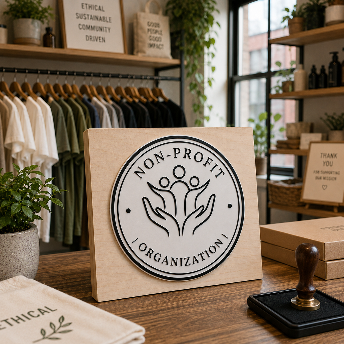 Big Custom Stamp for Non-Profit Organization | Logo Stamp – StampMyMark®