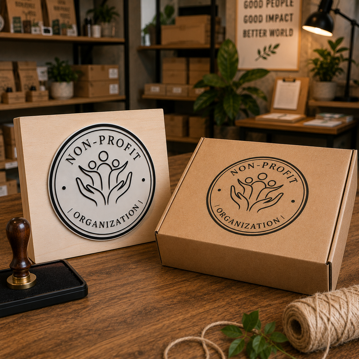 Big Custom Stamp for Non-Profit Organization | Logo Stamp – StampMyMark®