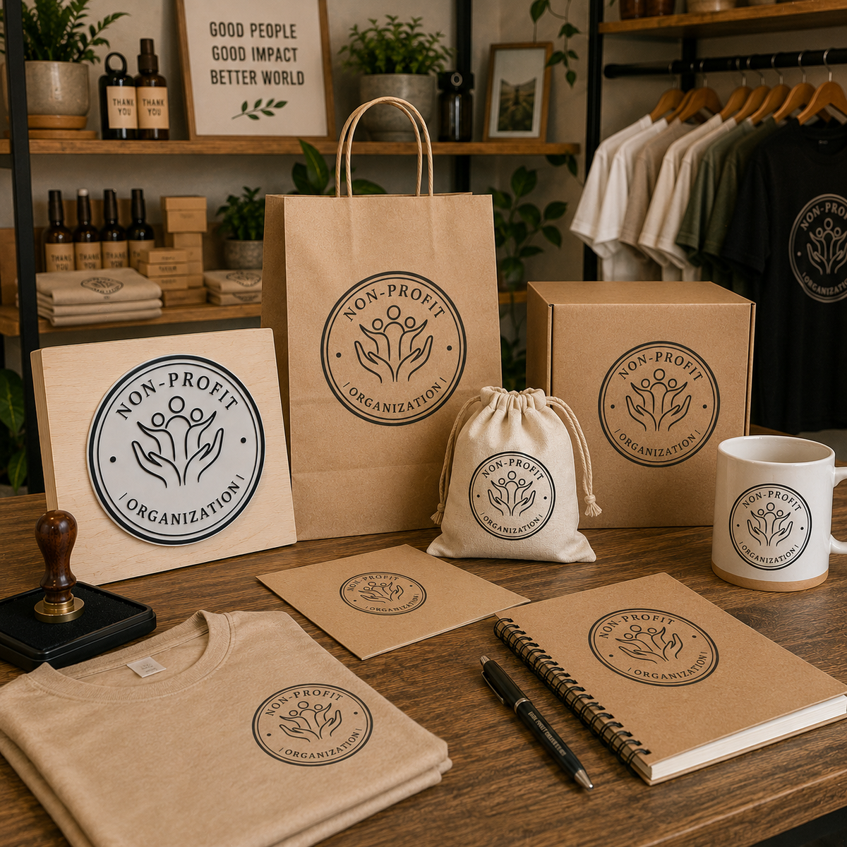 Big Custom Stamp for Non-Profit Organization | Logo Stamp – StampMyMark®