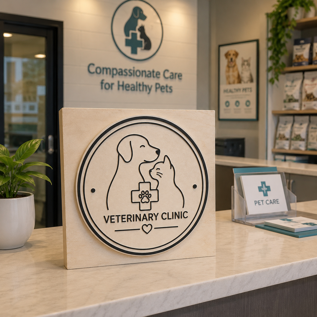 Big Custom Stamp for Veterinary Clinic | Logo Stamp – StampMyMark®