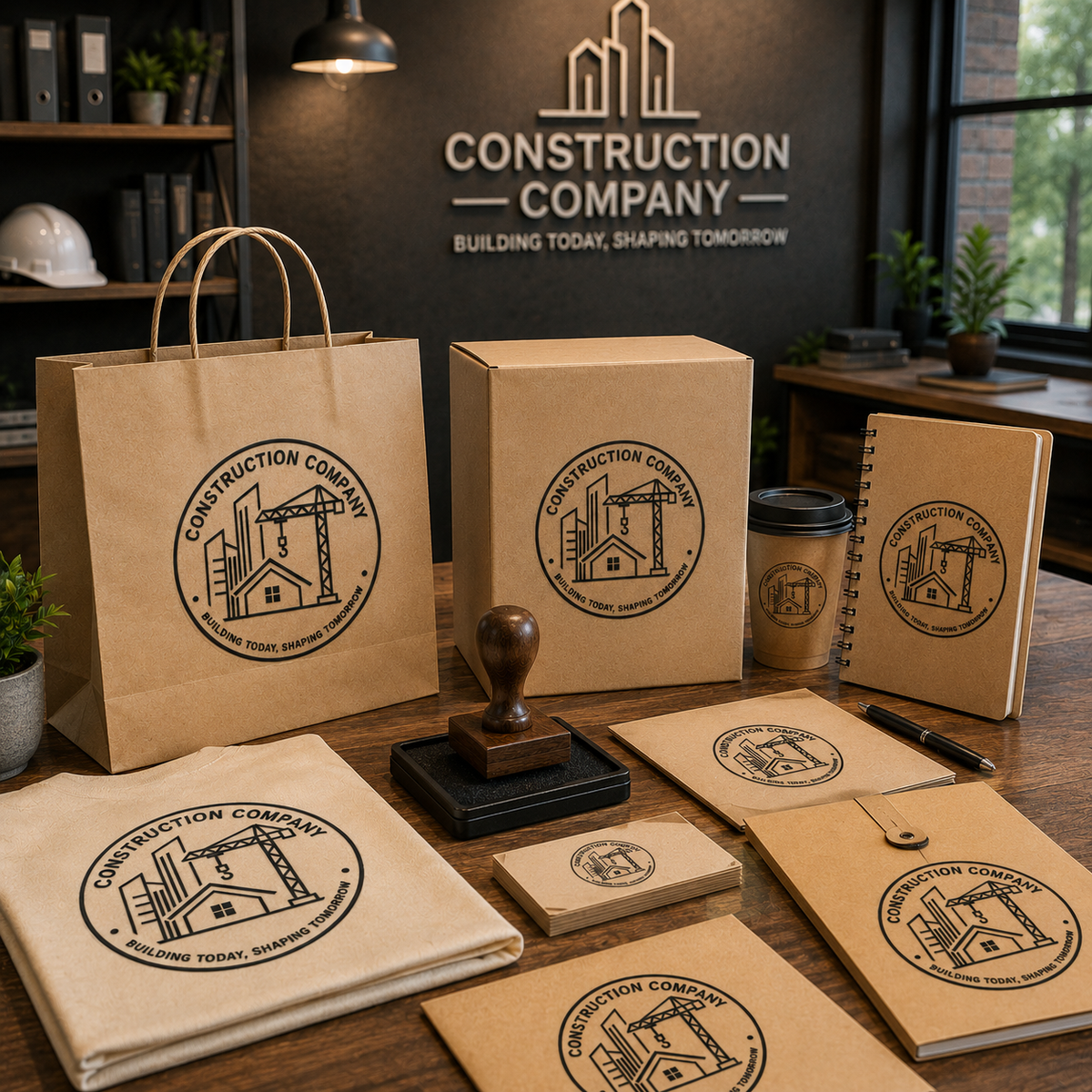 Big Custom Stamp for Construction Company | Logo Stamp – StampMyMark®