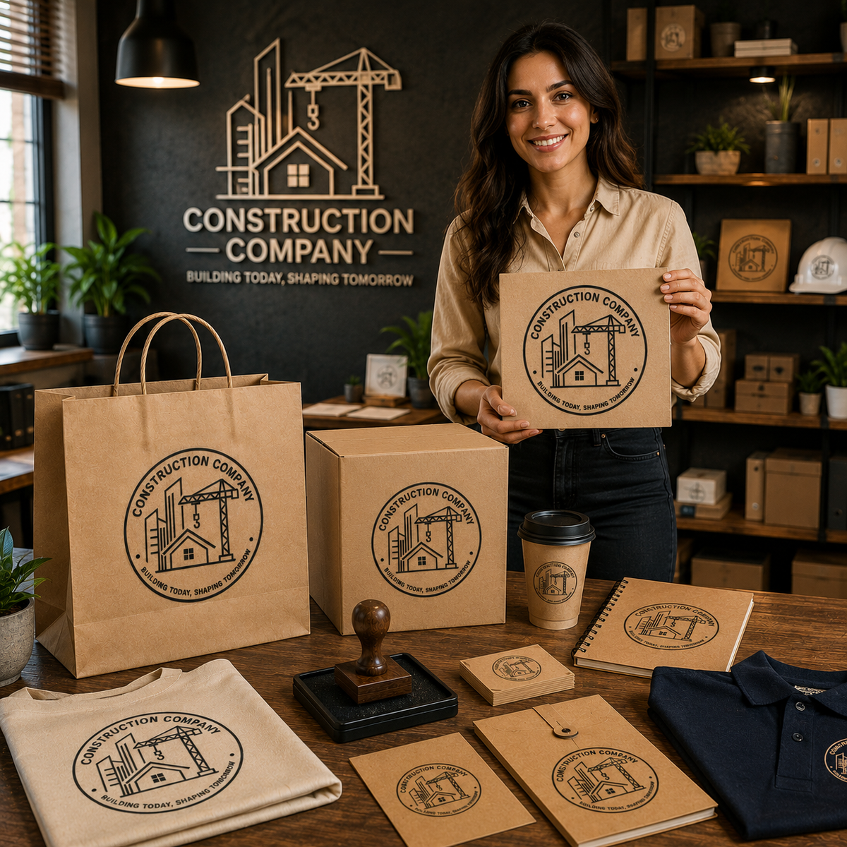 Big Custom Stamp for Construction Company | Logo Stamp – StampMyMark®