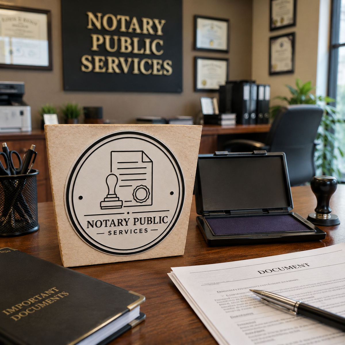 Big Custom Stamp for Notary Public Services | Logo Stamp – StampMyMark®