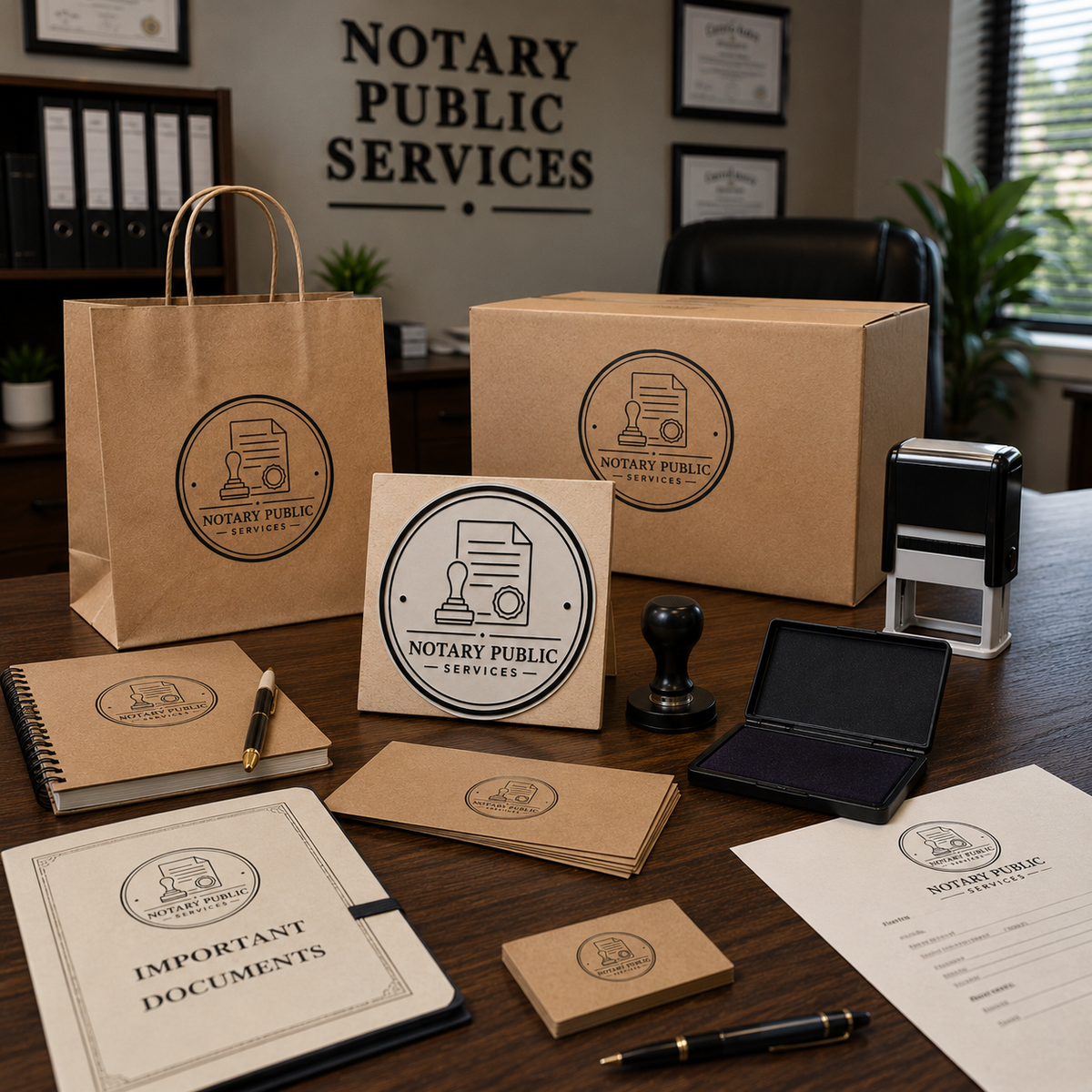 Big Custom Stamp for Notary Public Services | Logo Stamp – StampMyMark®