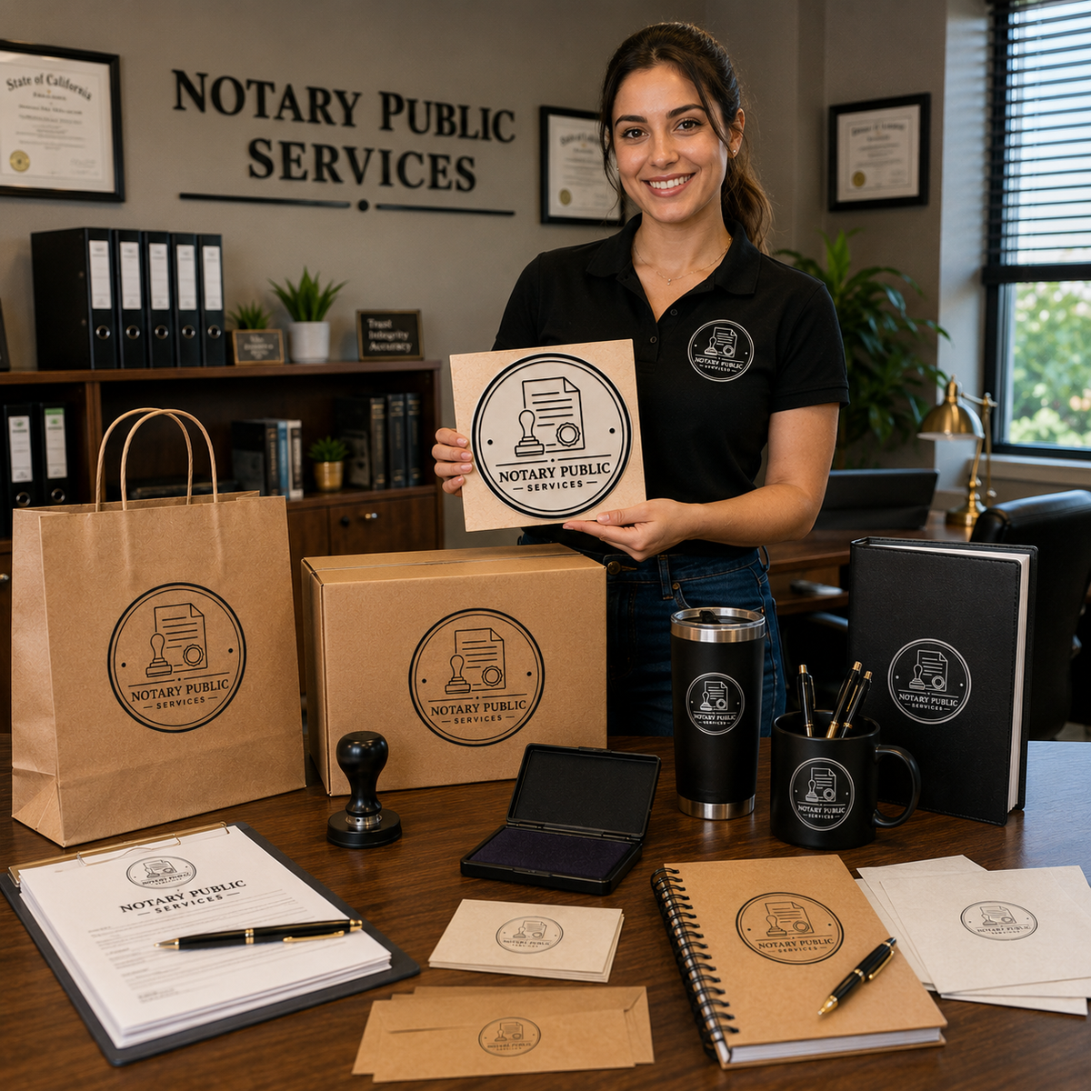 Big Custom Stamp for Notary Public Services | Logo Stamp – StampMyMark®