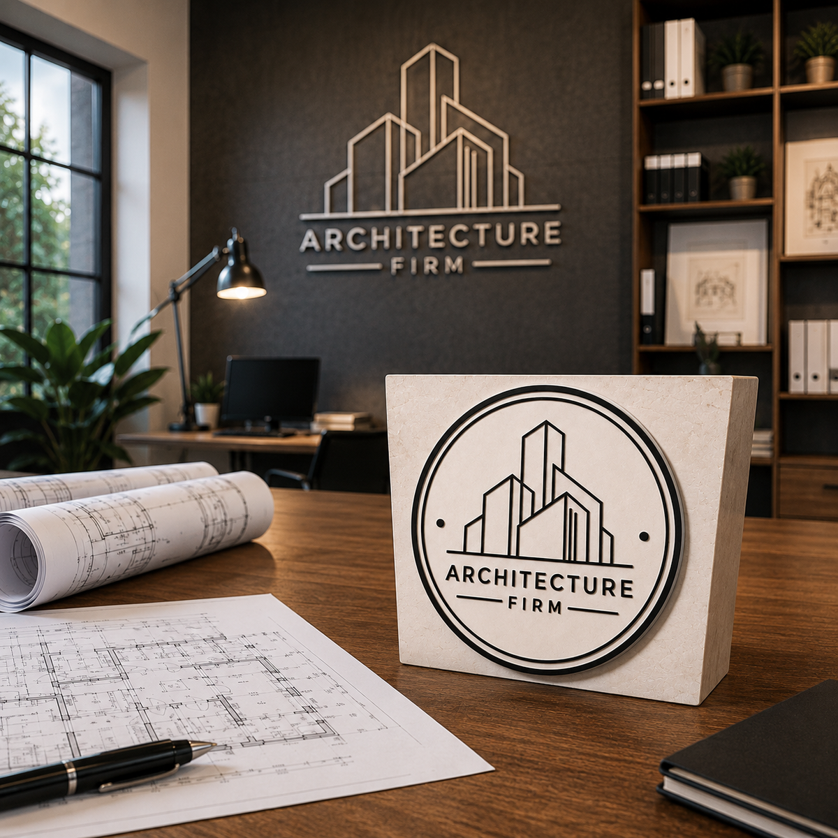 Big Custom Stamp for Architecture Firm | Logo Stamp – StampMyMark®