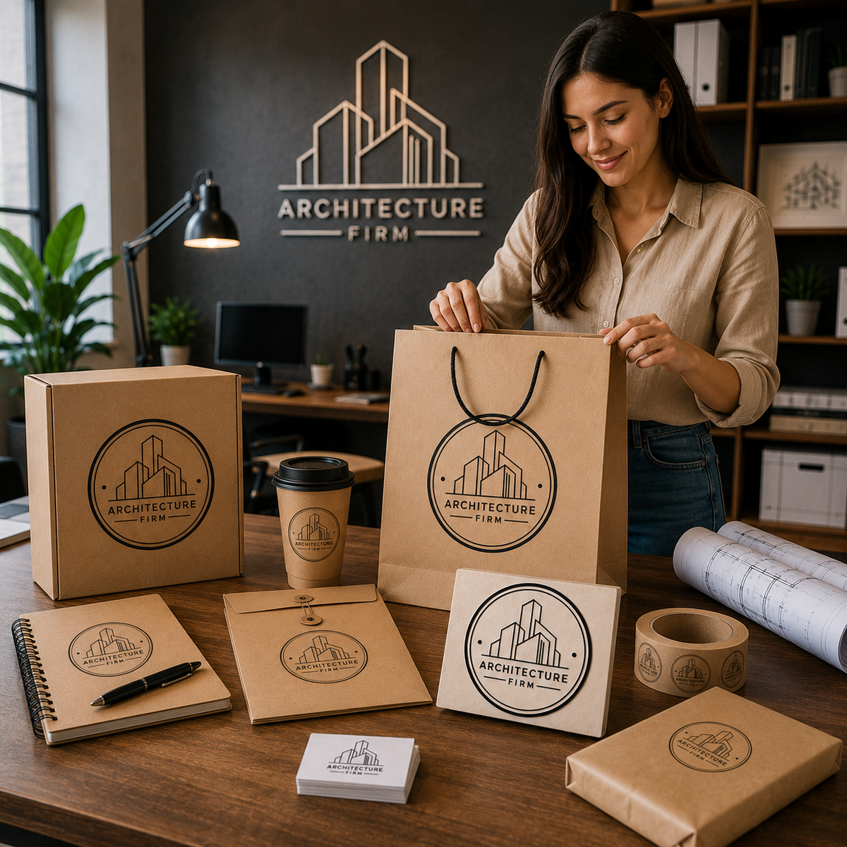Big Custom Stamp for Architecture Firm | Logo Stamp – StampMyMark®