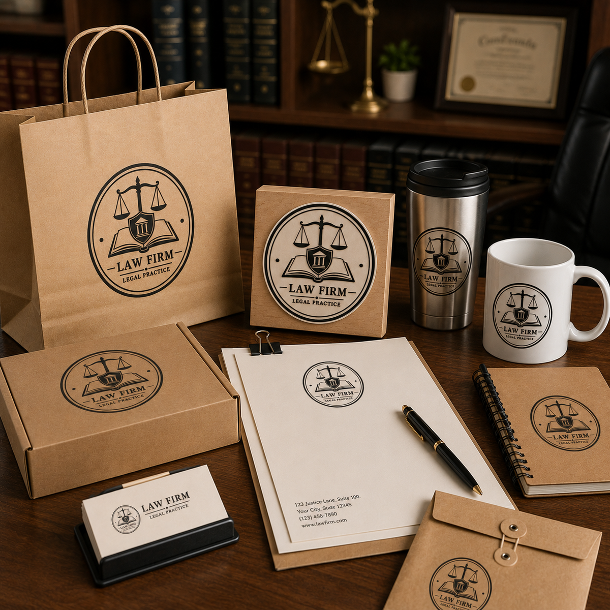 Big Custom Stamp for Law Firm / Legal Practice | Logo Stamp – StampMyMark®