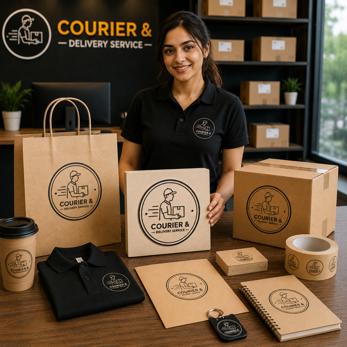 Big Custom Stamp for Courier & Delivery Service | Logo Stamp – StampMyMark®