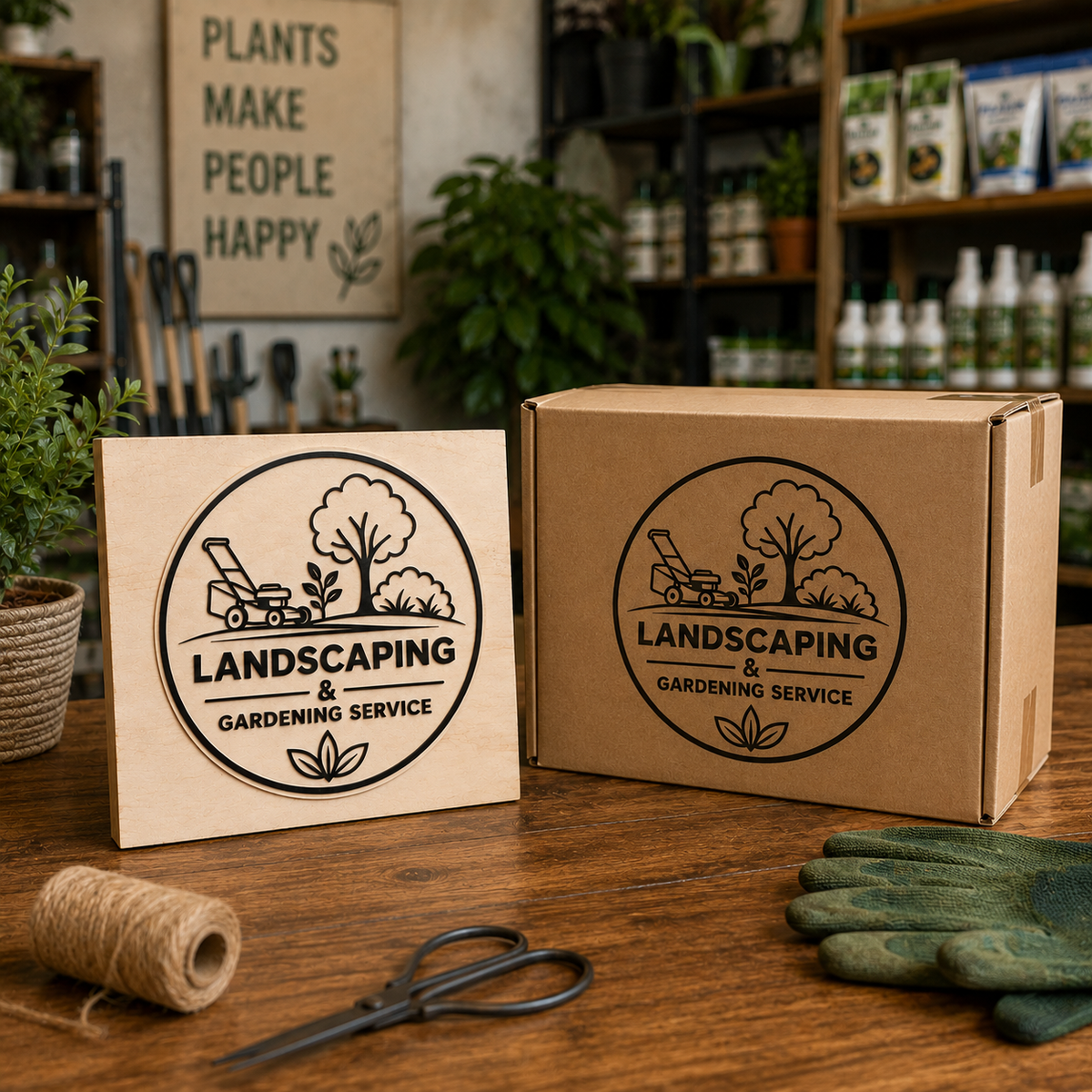Big Custom Stamp for Landscaping & Gardening Service | Logo Stamp – StampMyMark®