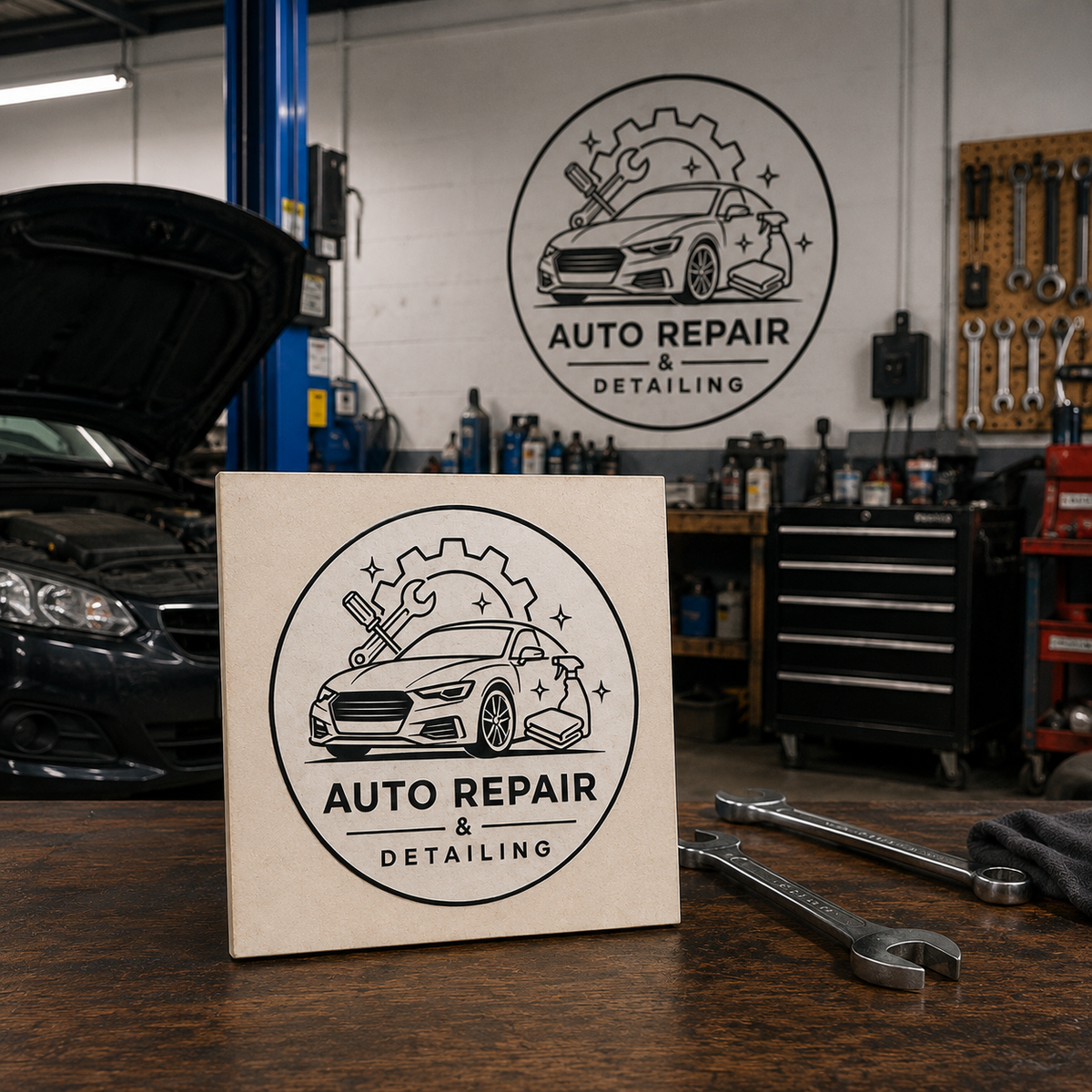 Big Custom Stamp for Auto Repair / Detailing | Logo Stamp – StampMyMark®