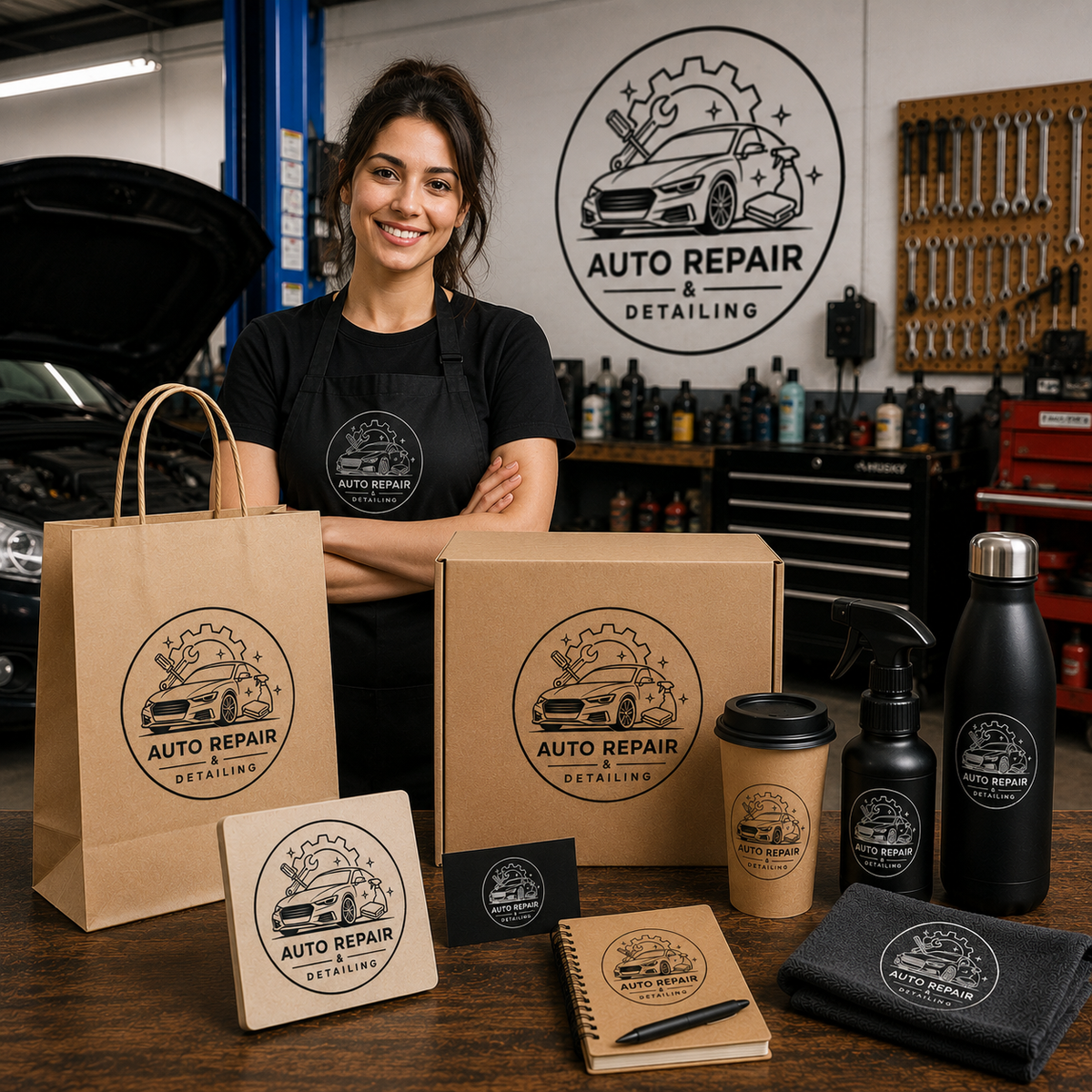 Big Custom Stamp for Auto Repair / Detailing | Logo Stamp – StampMyMark®