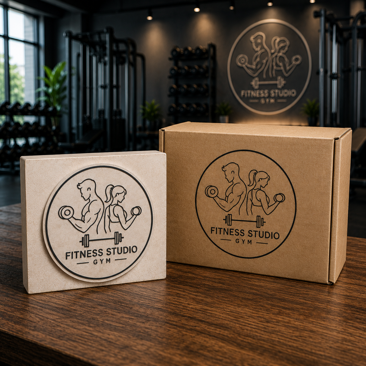 Big Custom Stamp for Fitness Studio / Gym | Logo Stamp – StampMyMark®