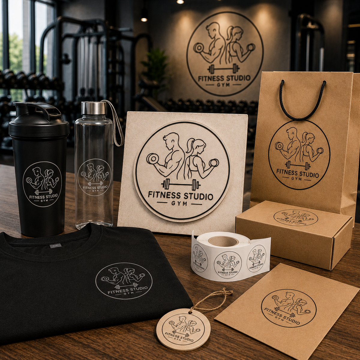 Big Custom Stamp for Fitness Studio / Gym | Logo Stamp – StampMyMark®