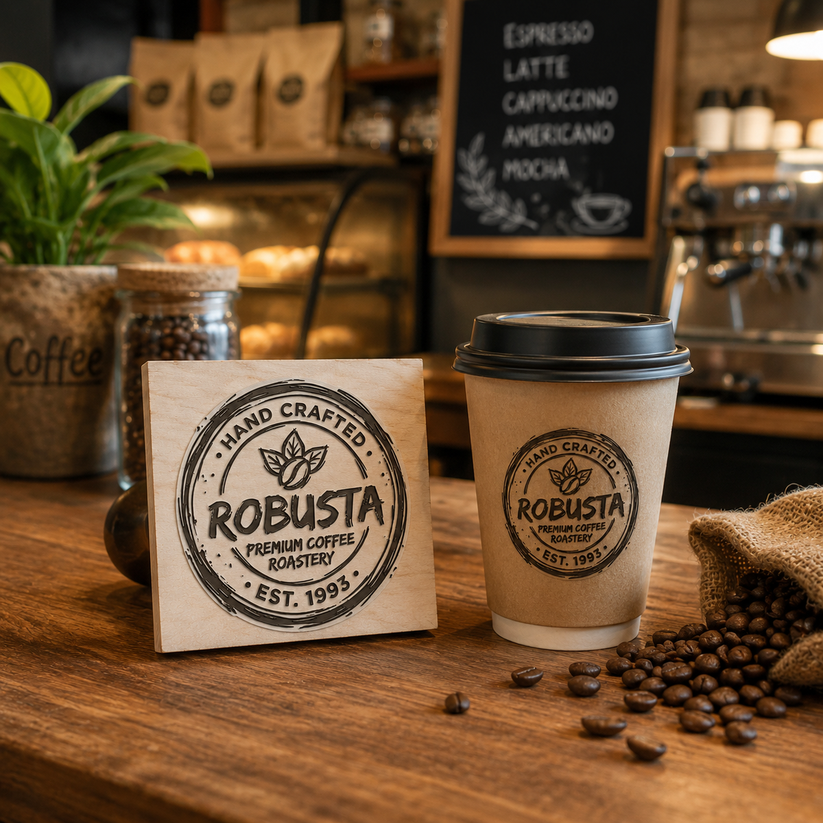 Big Custom Stamp for Coffee Shop / Roastery | Logo Stamp – StampMyMark®
