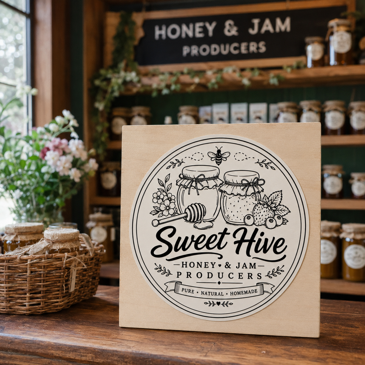 Big Custom Stamp for Honey & Jam Producers | Logo Stamp – StampMyMark®