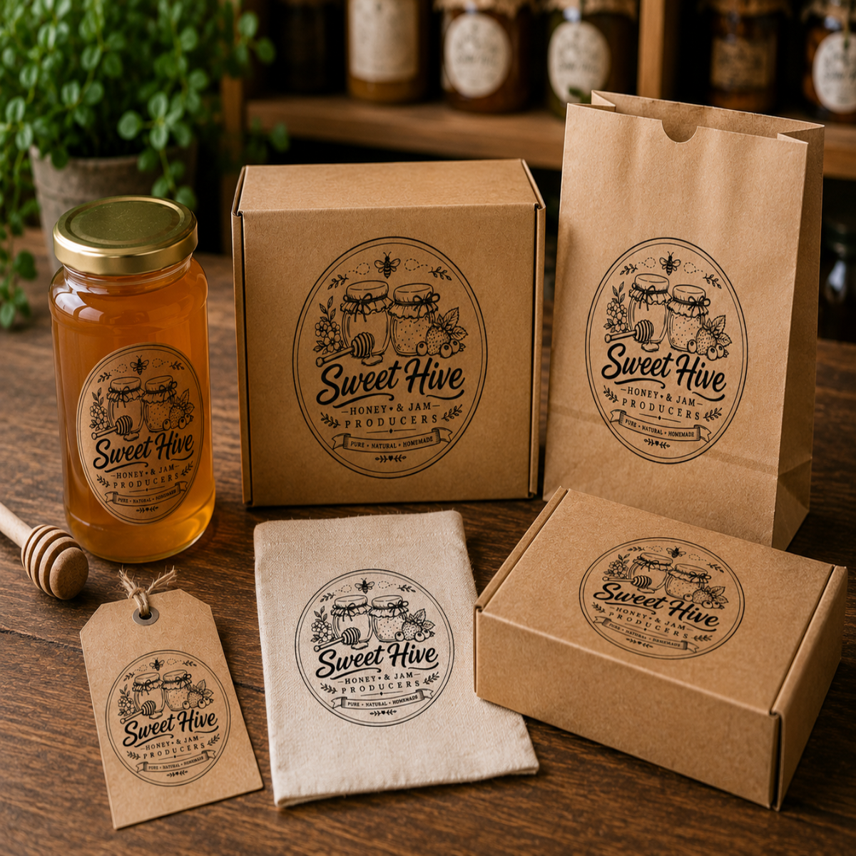 Big Custom Stamp for Honey & Jam Producers | Logo Stamp – StampMyMark®