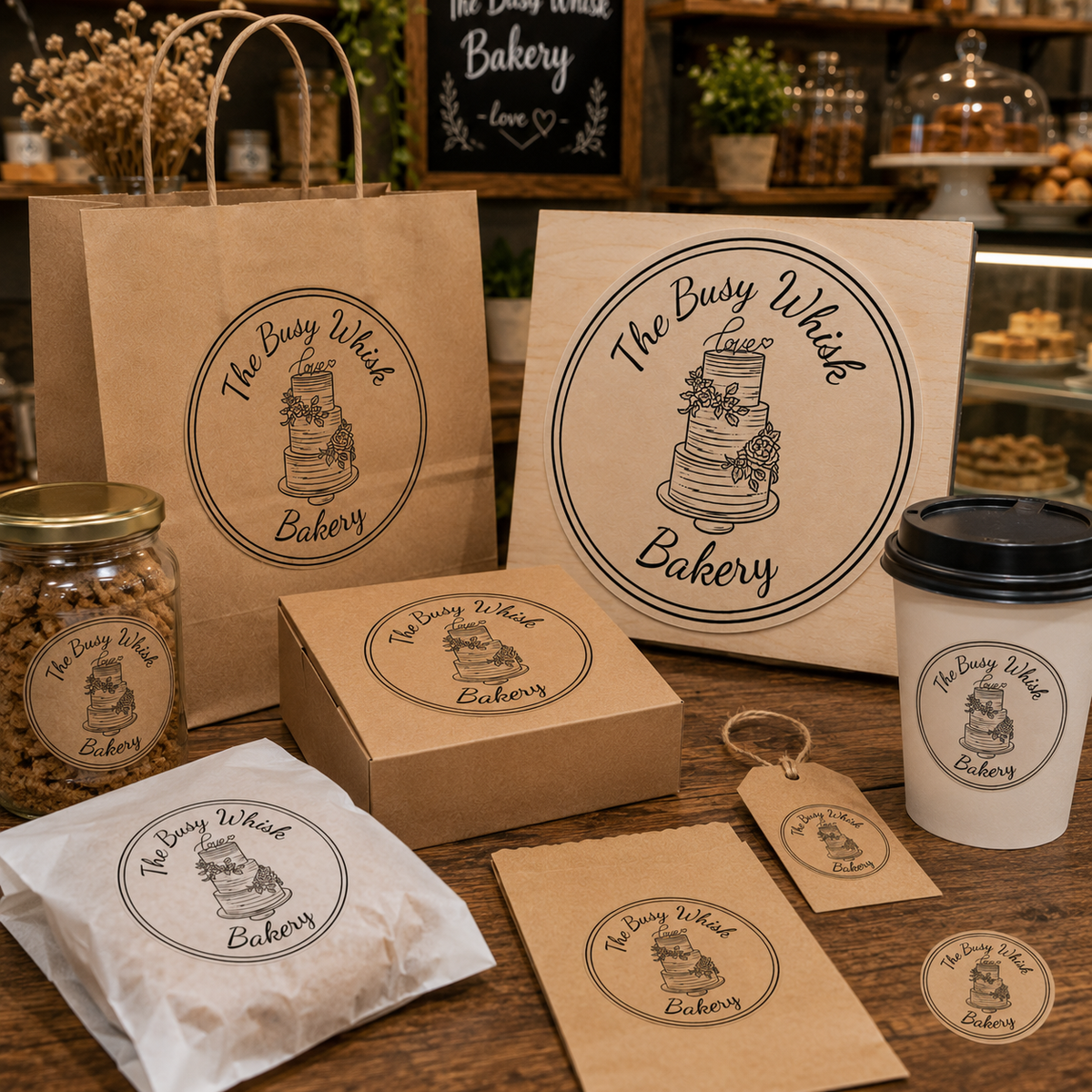 Big Custom Stamp for Bakery - Wedding Cakes | Logo Stamp – StampMyMark®