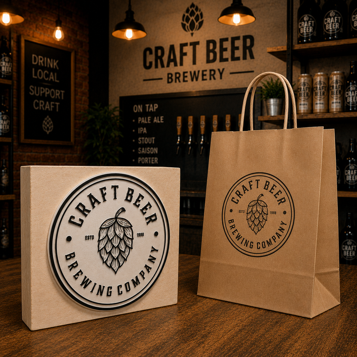 Big Custom Stamp for Brewery / Craft Beer | Logo Stamp – StampMyMark®