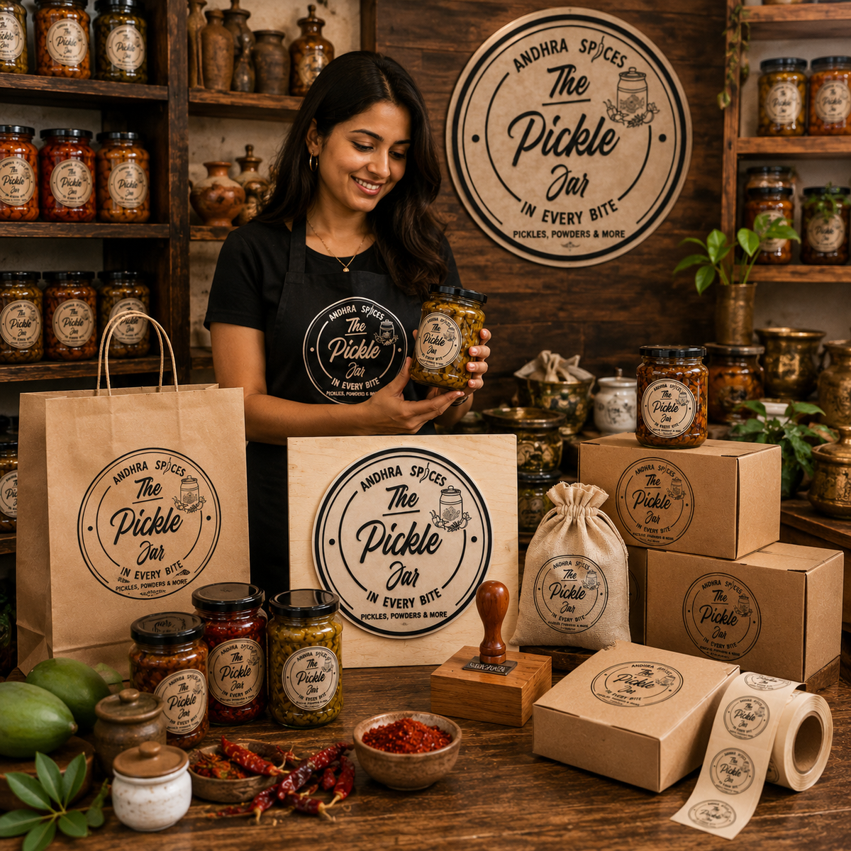 Big Custom Stamp for Pickle & Preserve Makers | Logo Stamp – StampMyMark®