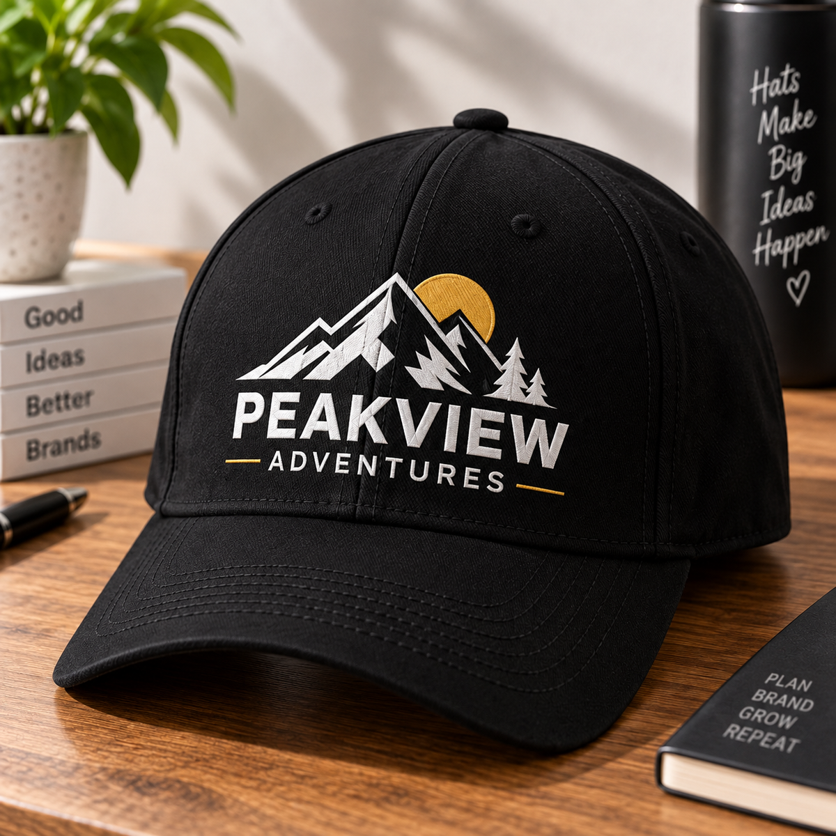 Custom Logo Caps – Pack of 2