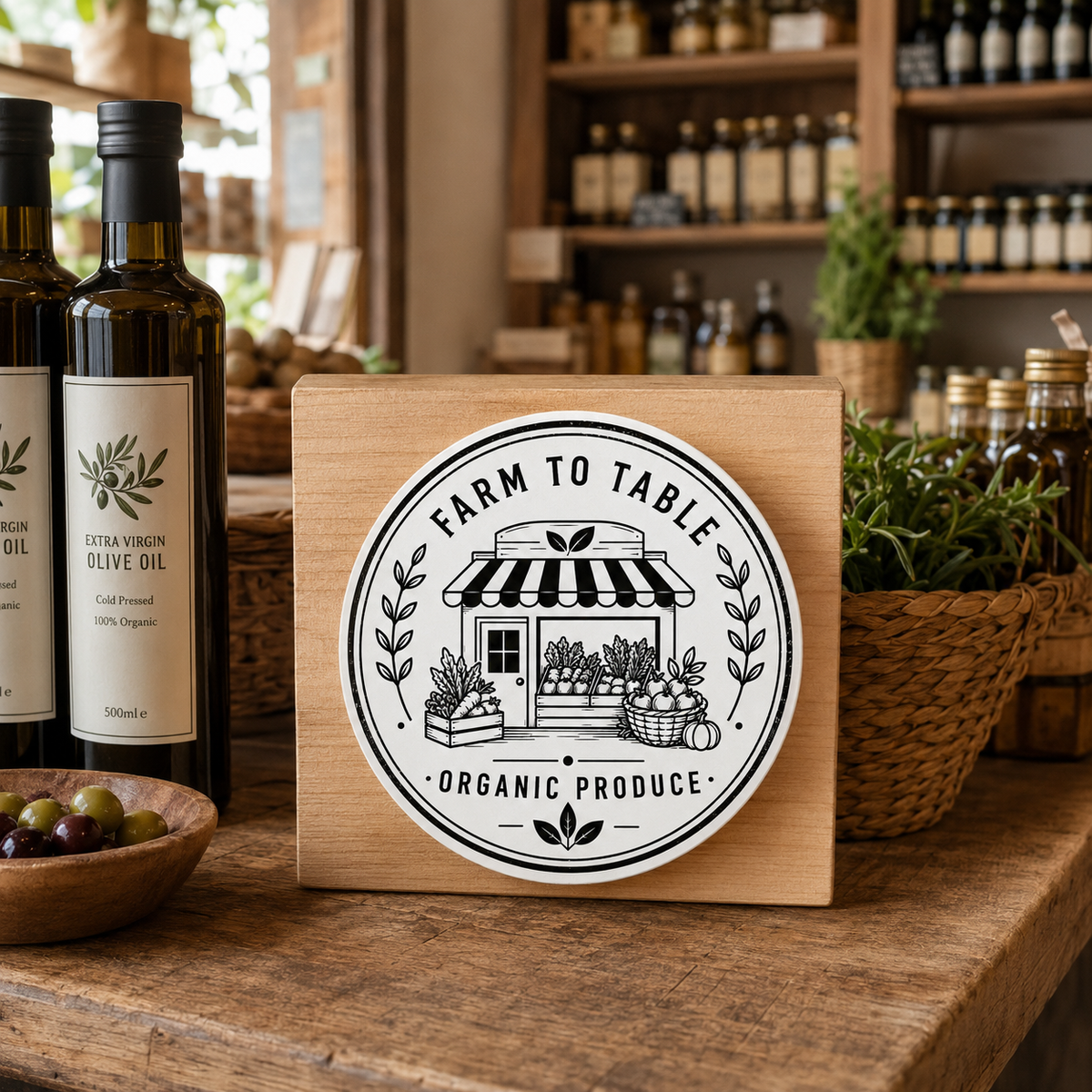 Big Custom Stamp for Farm-to-Table / Organic Produce | Logo Stamp – StampMyMark®