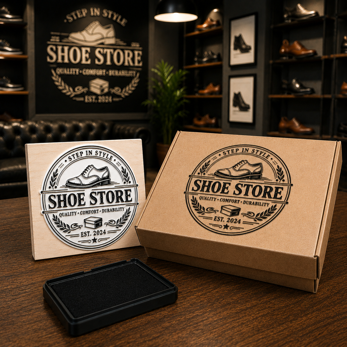 Big Custom Stamp for Shoe Store | Logo Stamp – StampMyMark®