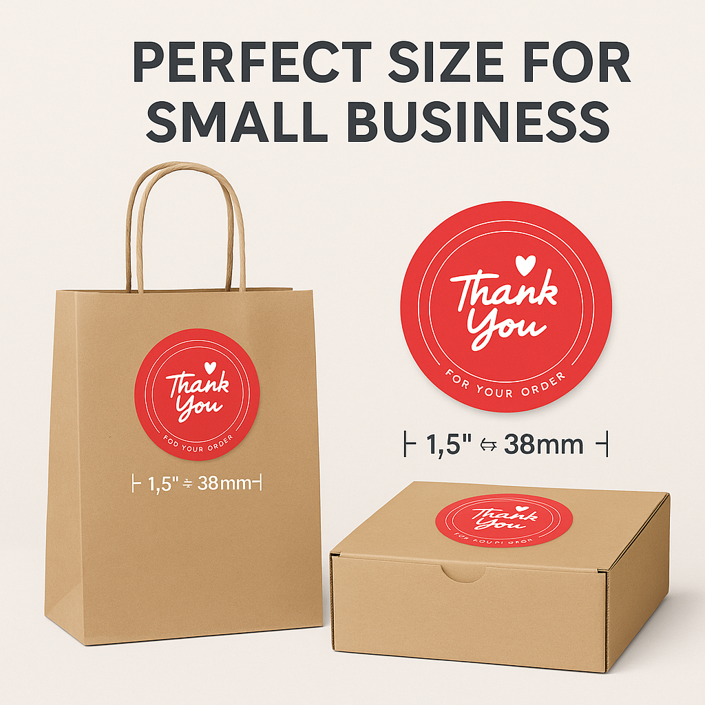 Thank You Stickers 1.5" (Pack of 1000) – StampMyMark®