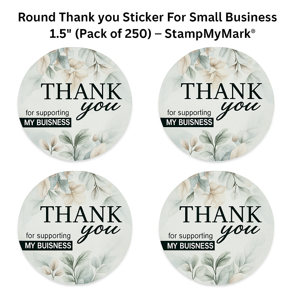 Thank You Stickers 1.5" (Pack of 1000) – StampMyMark®