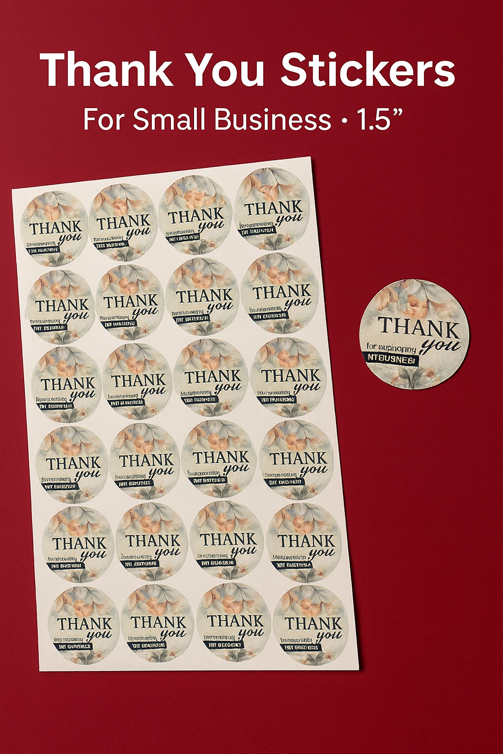 Thank You Stickers 1.5" (Pack of 1000) – StampMyMark®