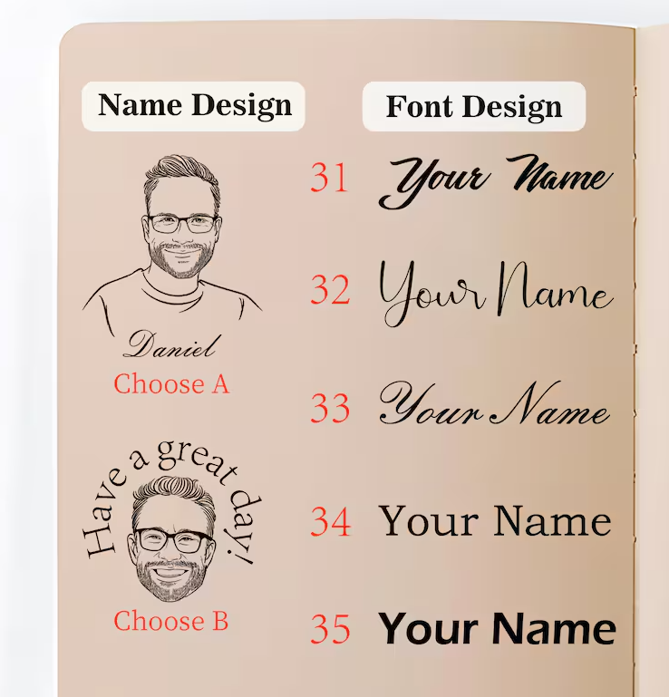 Custom Portrait Stamp By StampMyMark®