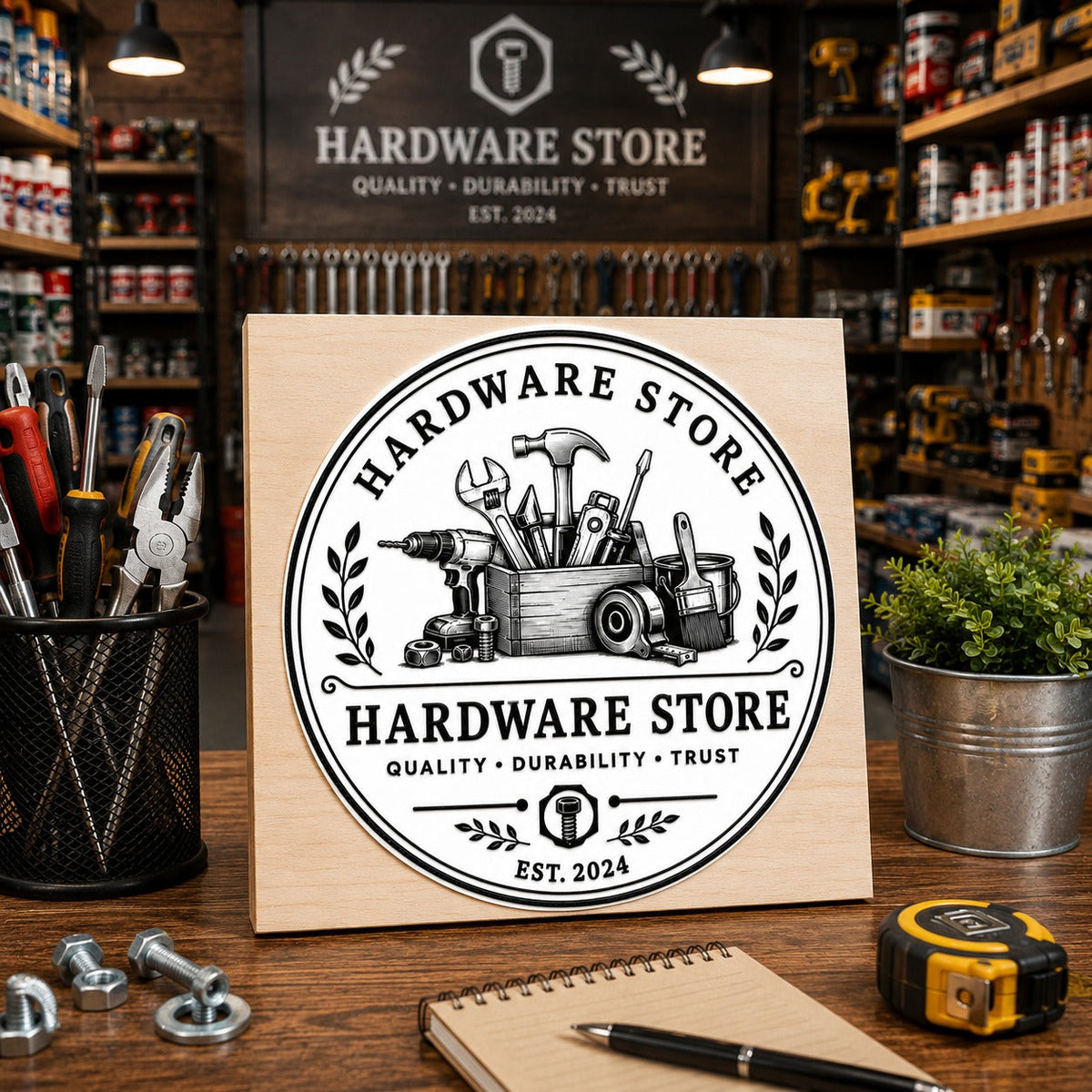Big Custom Stamp for Hardware Store | Logo Stamp – StampMyMark®