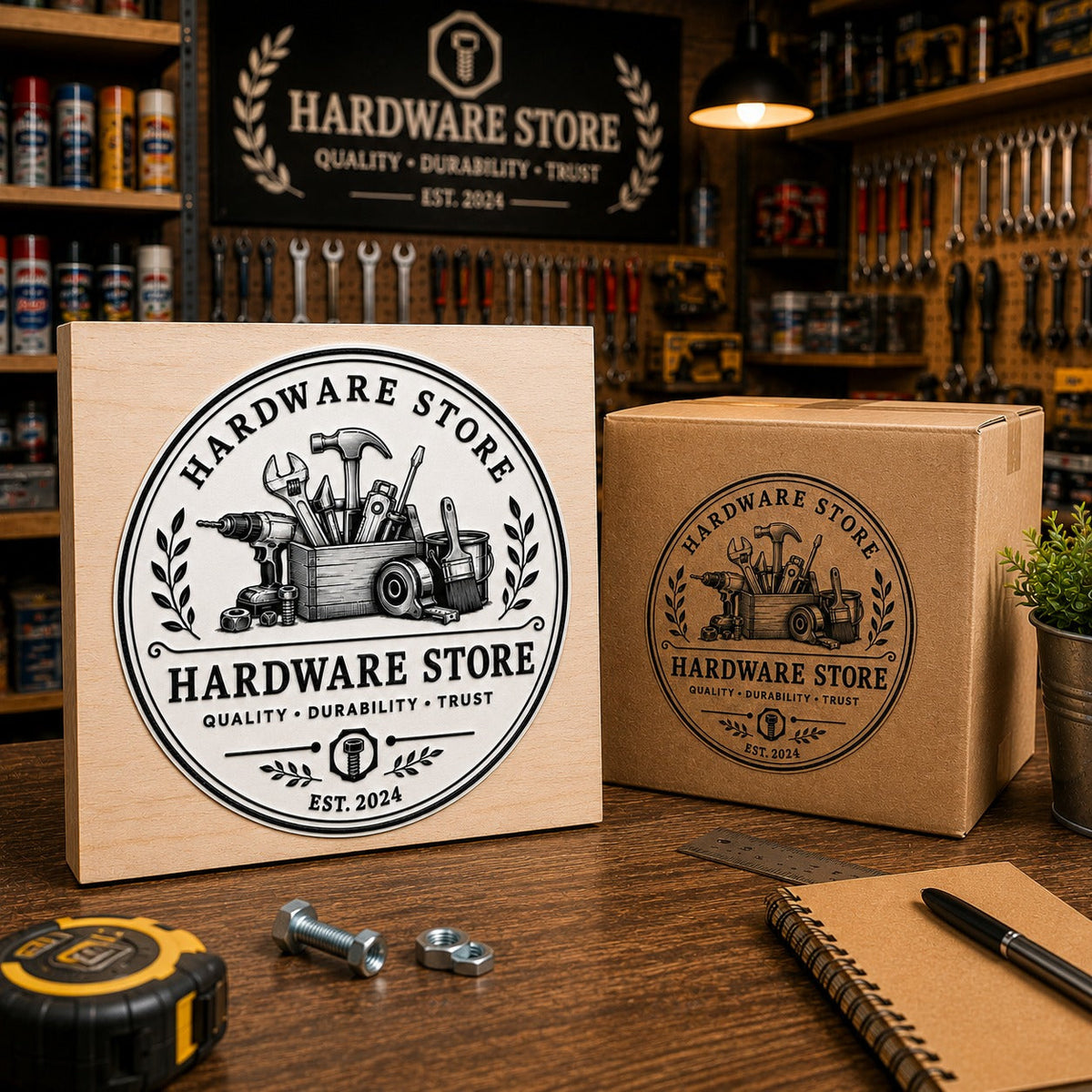 Big Custom Stamp for Hardware Store | Logo Stamp – StampMyMark®