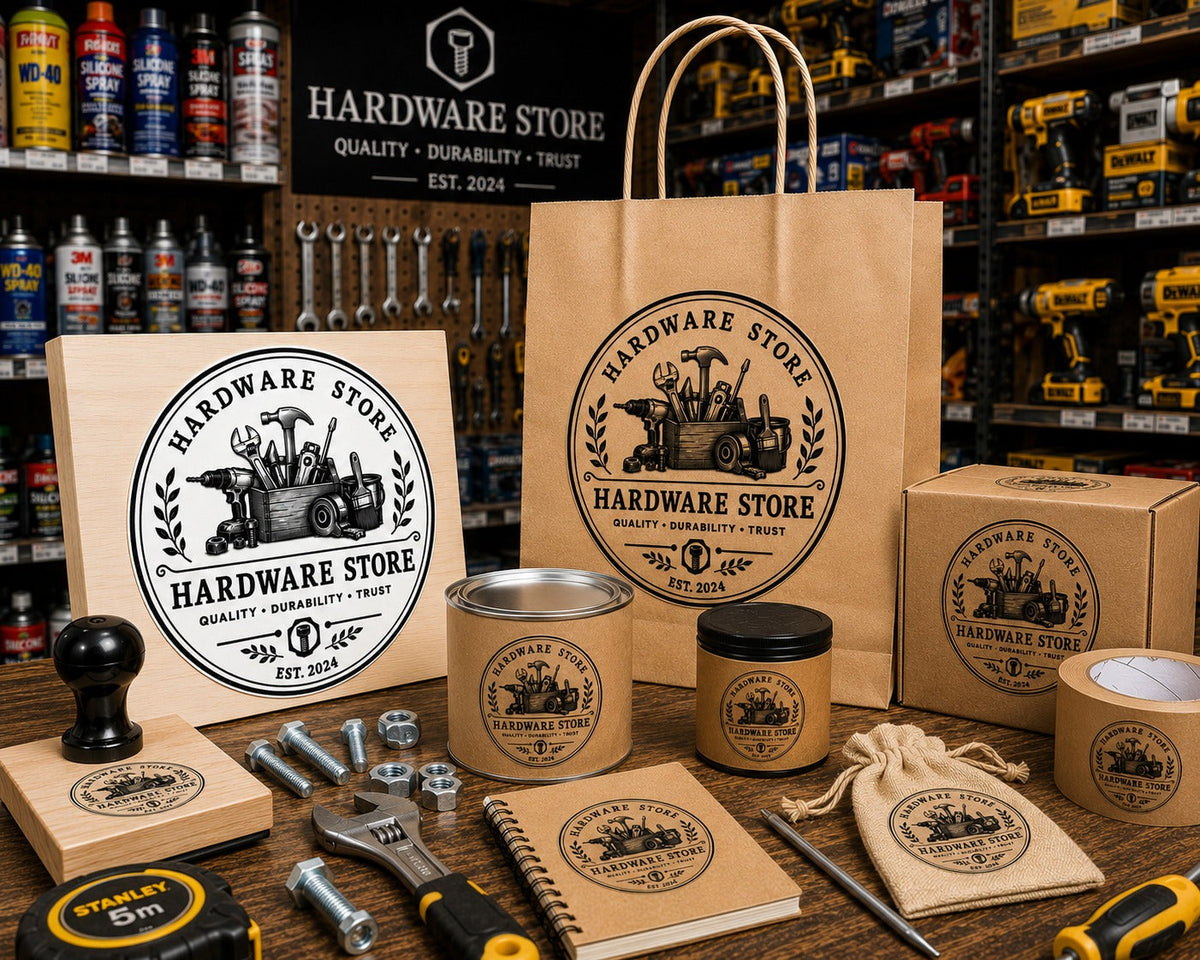Big Custom Stamp for Hardware Store | Logo Stamp – StampMyMark®