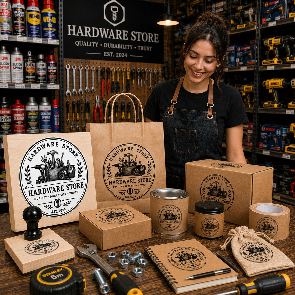 Big Custom Stamp for Hardware Store | Logo Stamp – StampMyMark®