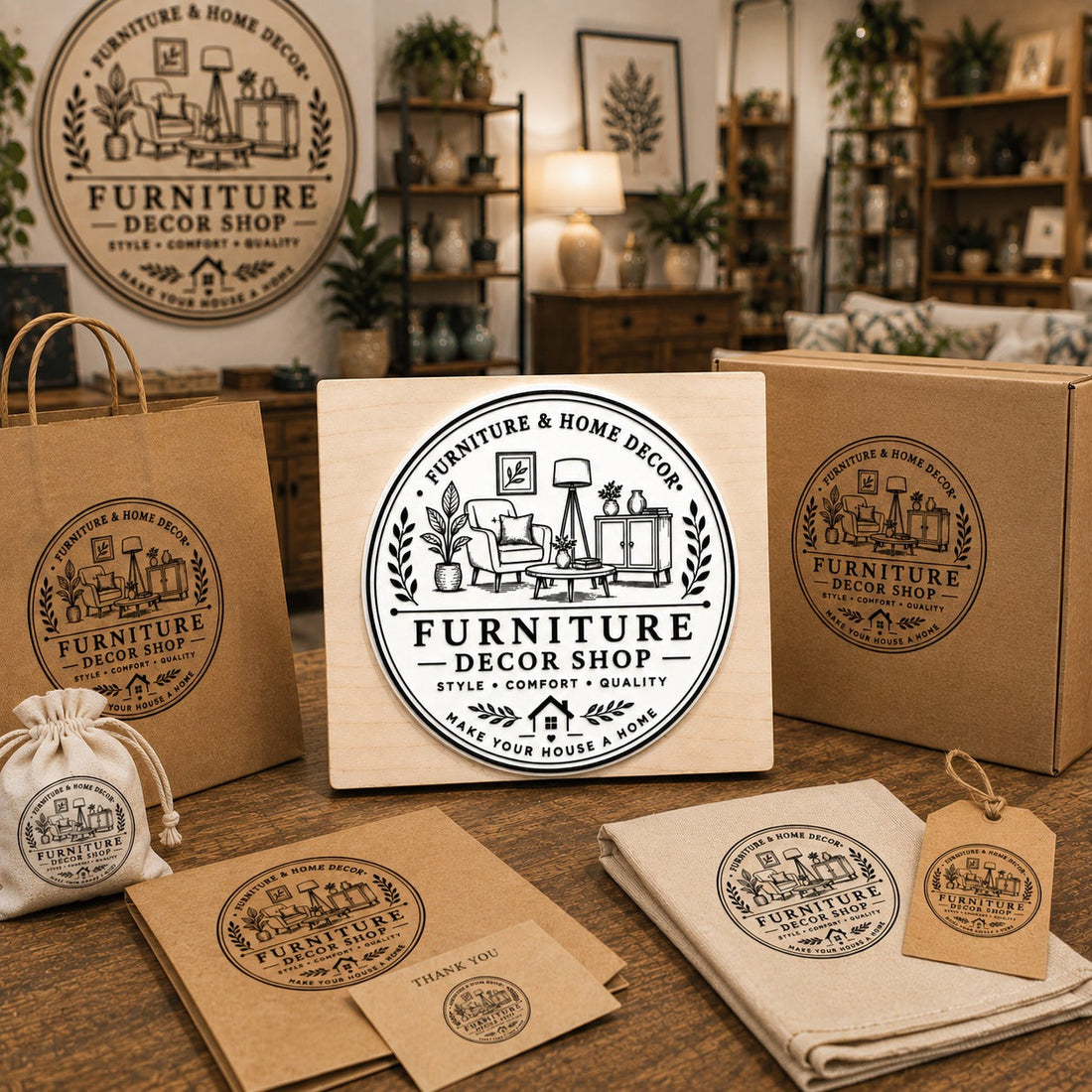 Big Custom Stamp for Furniture & Home Decor Store | Logo Stamp – StampMyMark®