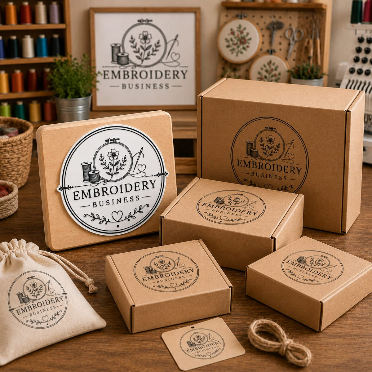 Big Custom Stamp for Embroidery Business | Logo Stamp – StampMyMark®