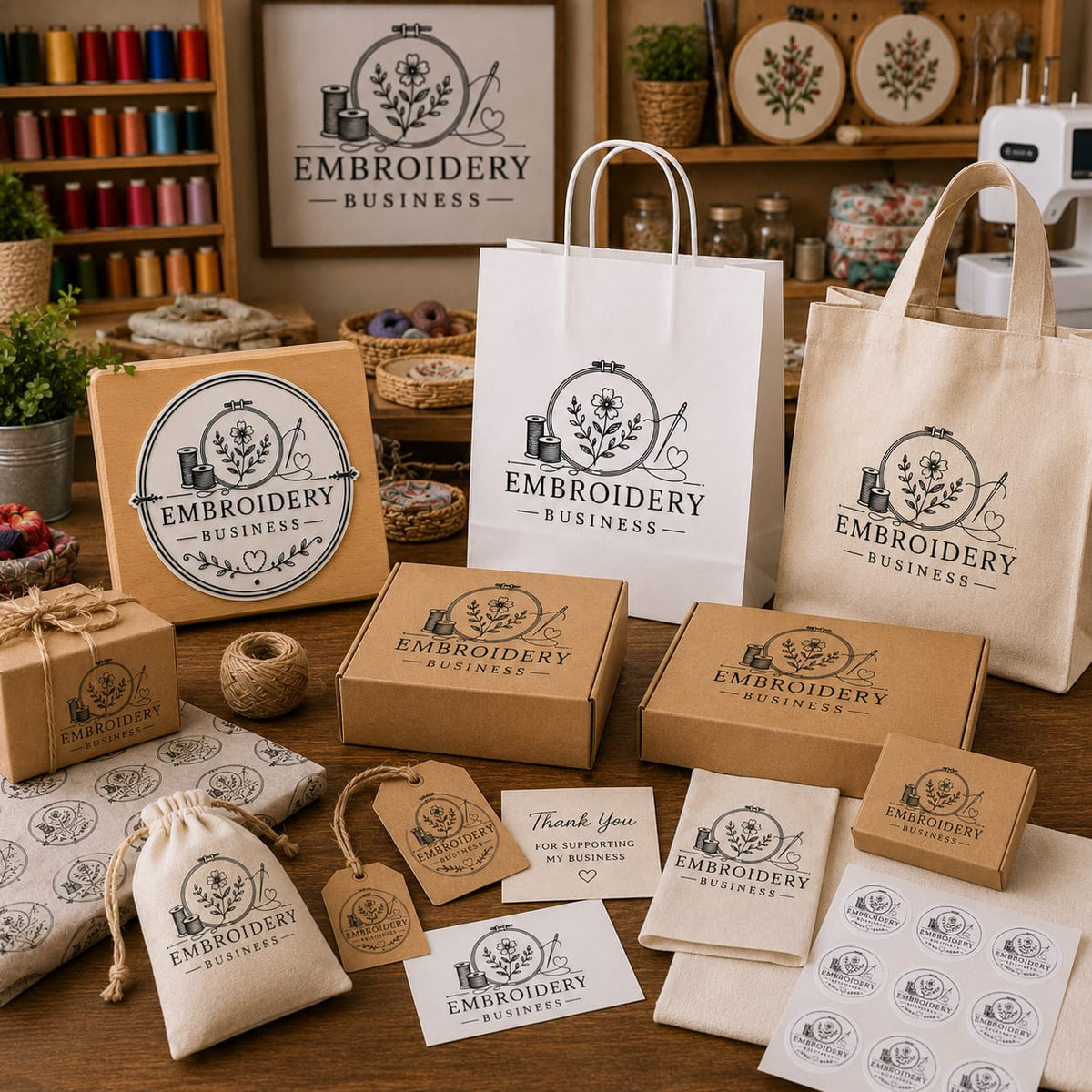 Big Custom Stamp for Embroidery Business | Logo Stamp – StampMyMark®