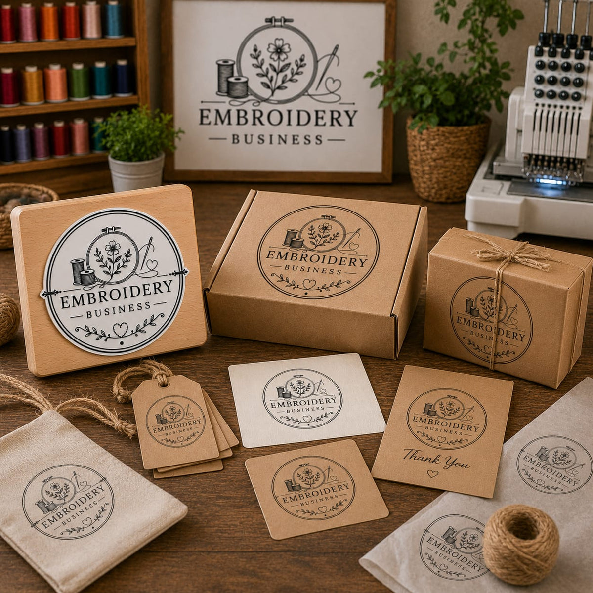 Big Custom Stamp for Embroidery Business | Logo Stamp – StampMyMark®