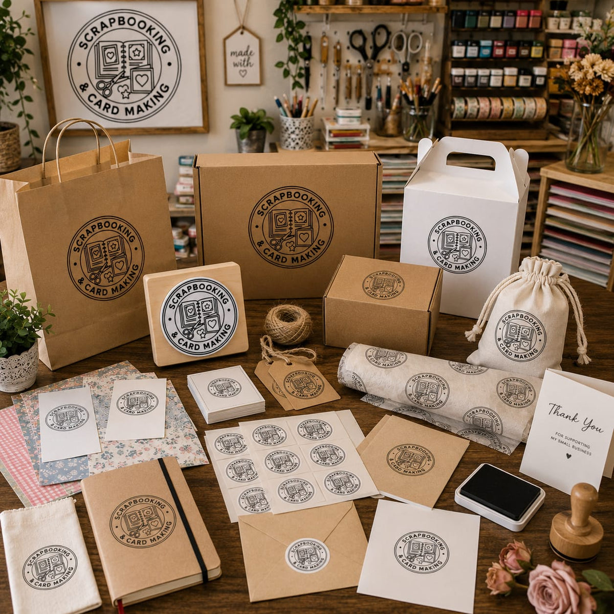 Big Custom Stamp for Scrapbooking & Card Making | Logo Stamp – StampMyMark®