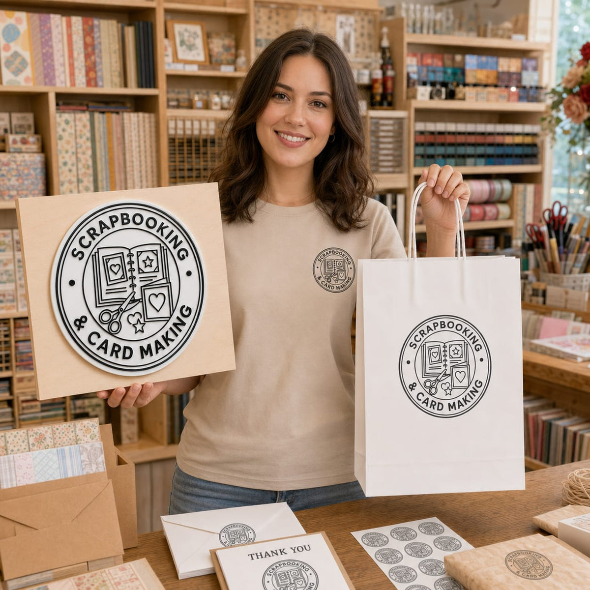 Big Custom Stamp for Scrapbooking & Card Making | Logo Stamp – StampMyMark®