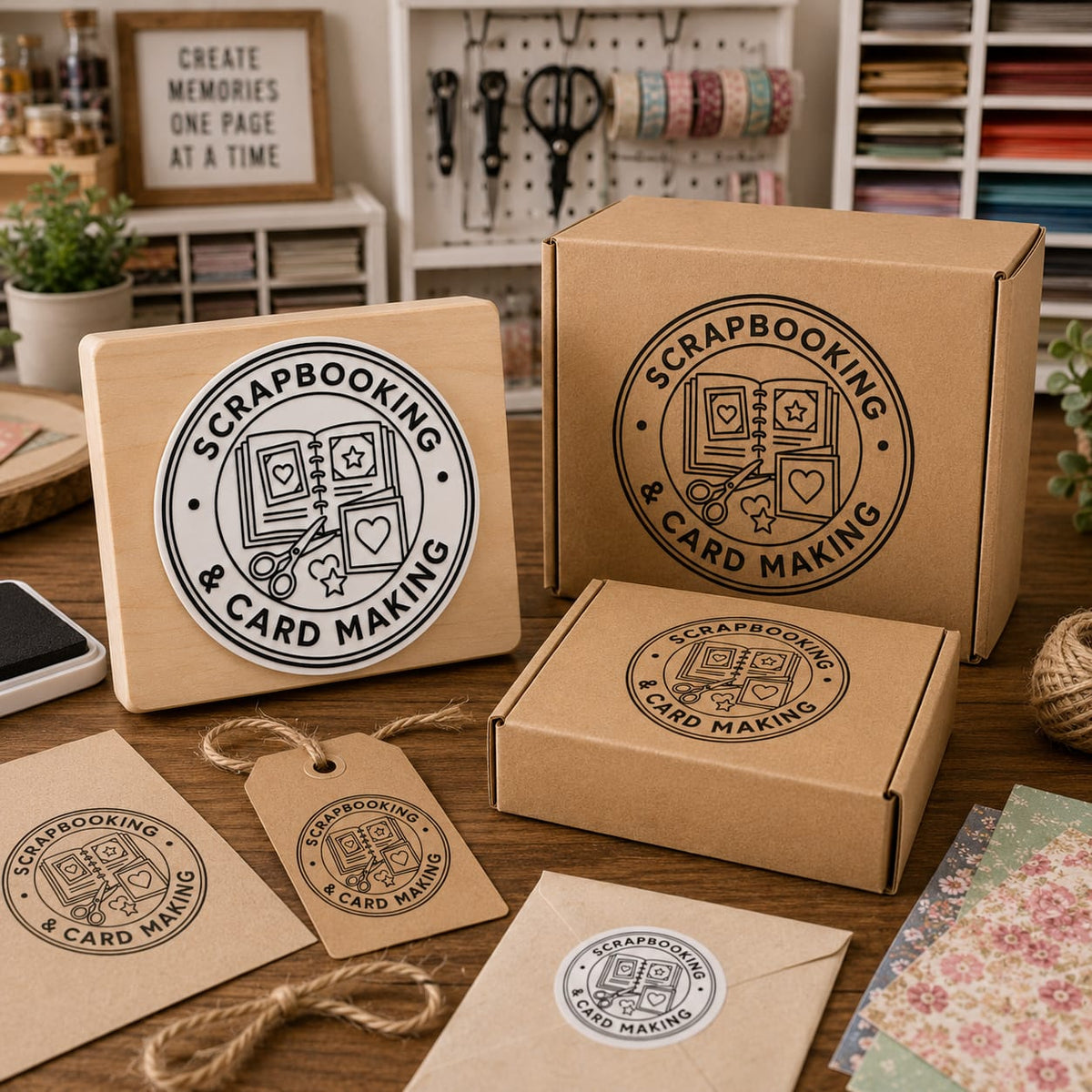 Big Custom Stamp for Scrapbooking & Card Making | Logo Stamp – StampMyMark®
