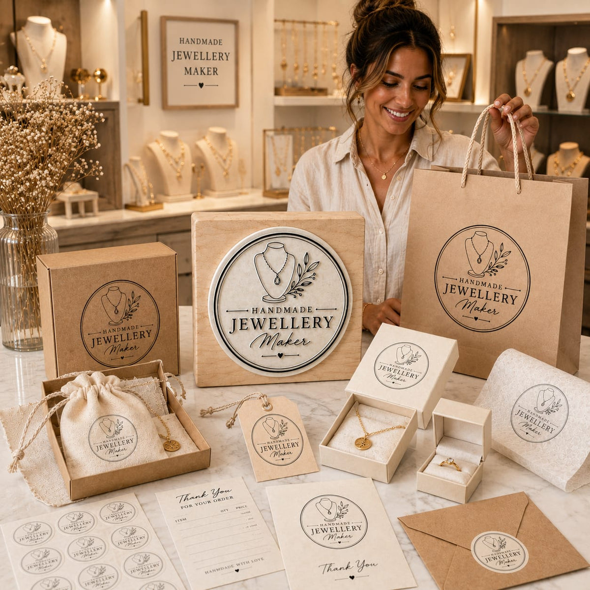 Big Custom Stamp for Handmade Jewelry Maker | Logo Stamp – StampMyMark®