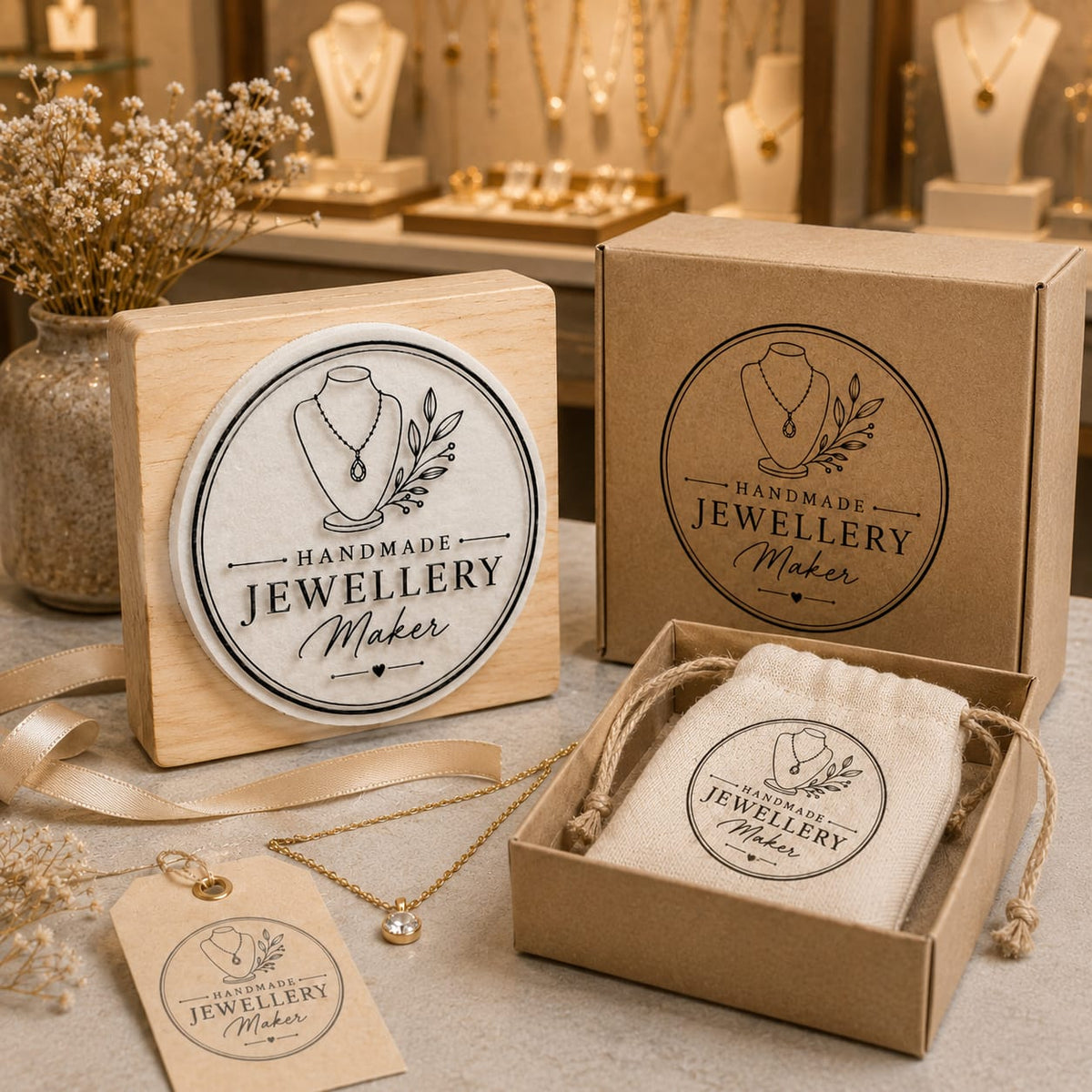 Big Custom Stamp for Handmade Jewelry Maker | Logo Stamp – StampMyMark®