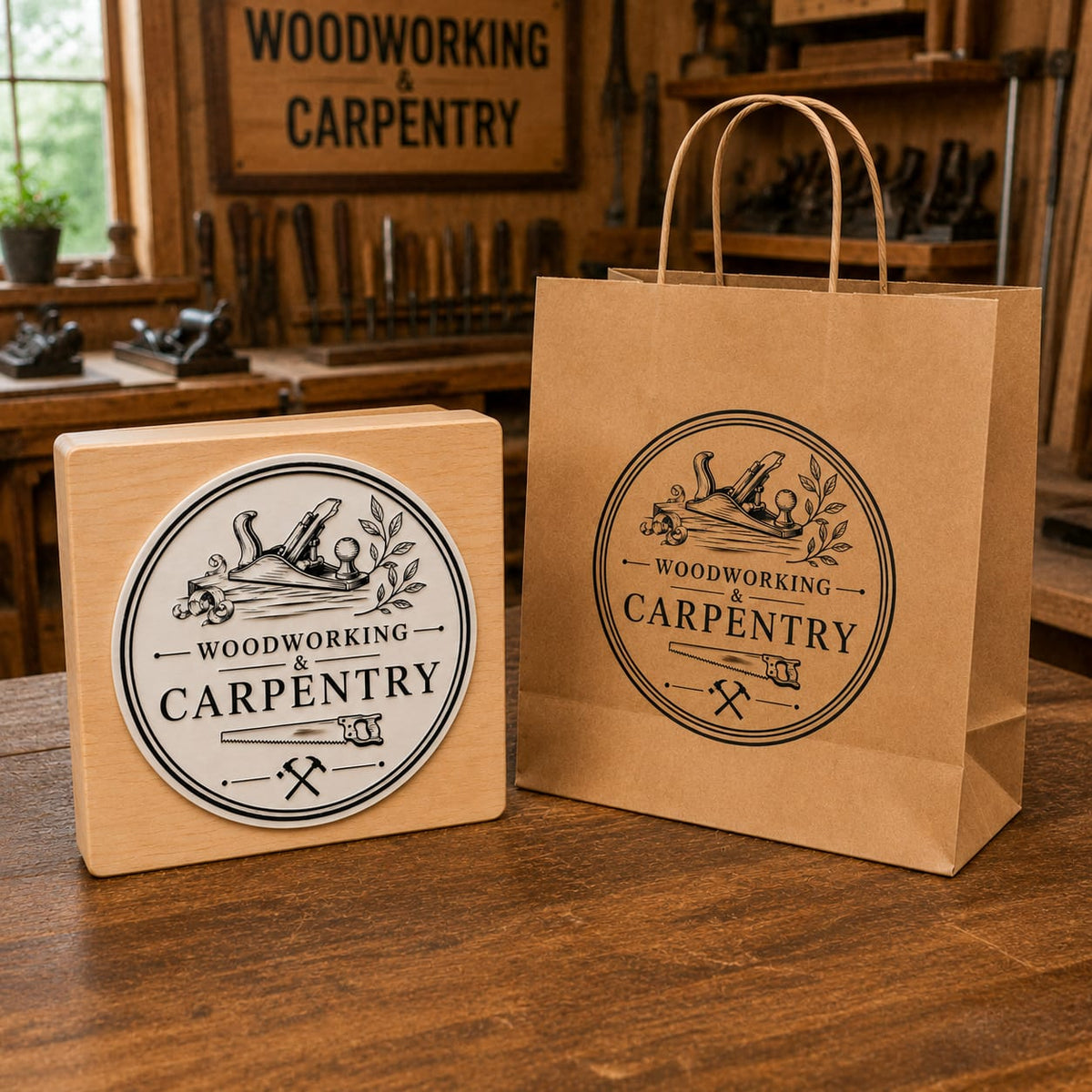 Big Custom Stamp for Woodworking & Carpentry | Logo Stamp – StampMyMark®
