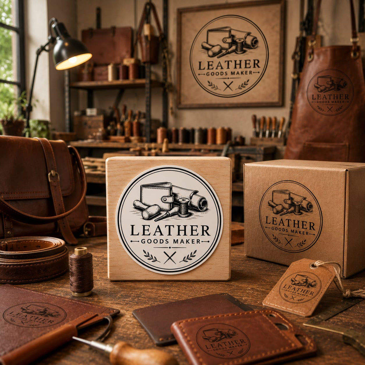 Big Custom Stamp for Leather Goods Maker | Logo Stamp – StampMyMark®