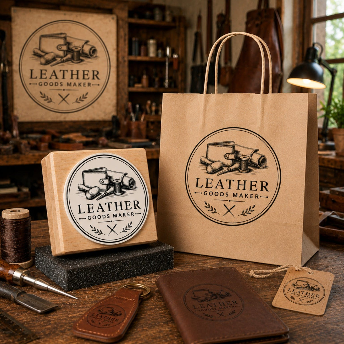 Big Custom Stamp for Leather Goods Maker | Logo Stamp – StampMyMark®