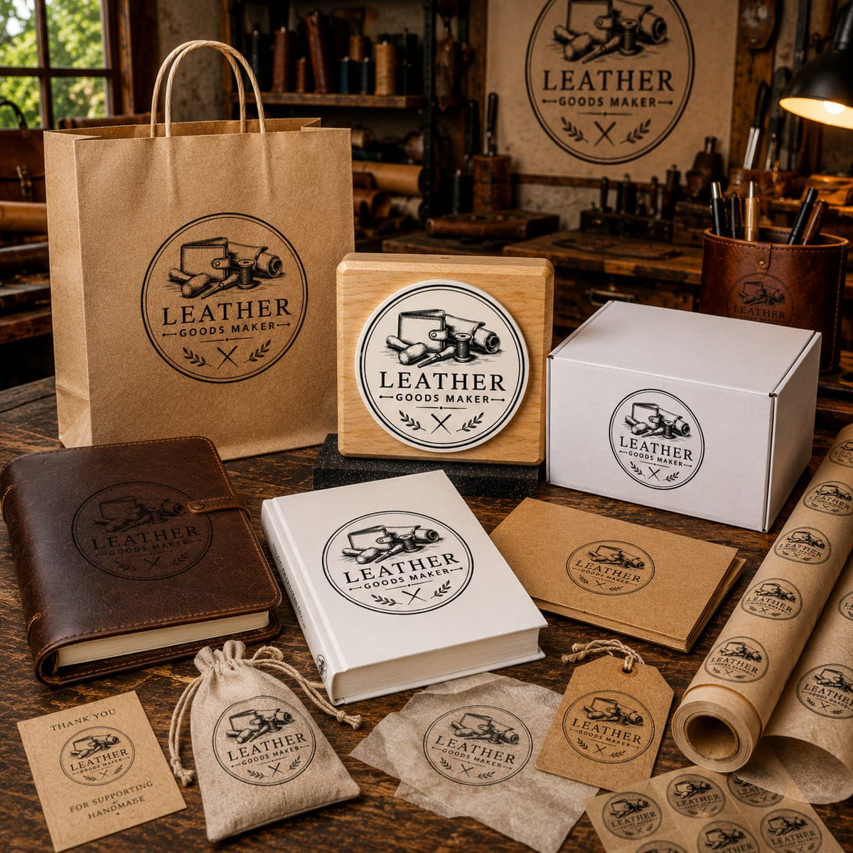 Big Custom Stamp for Leather Goods Maker | Logo Stamp – StampMyMark®